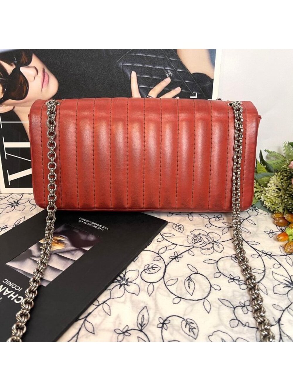 ★SOLD★ Chanel Mademoiselle Double Flap Chain - Picture 3 of 15